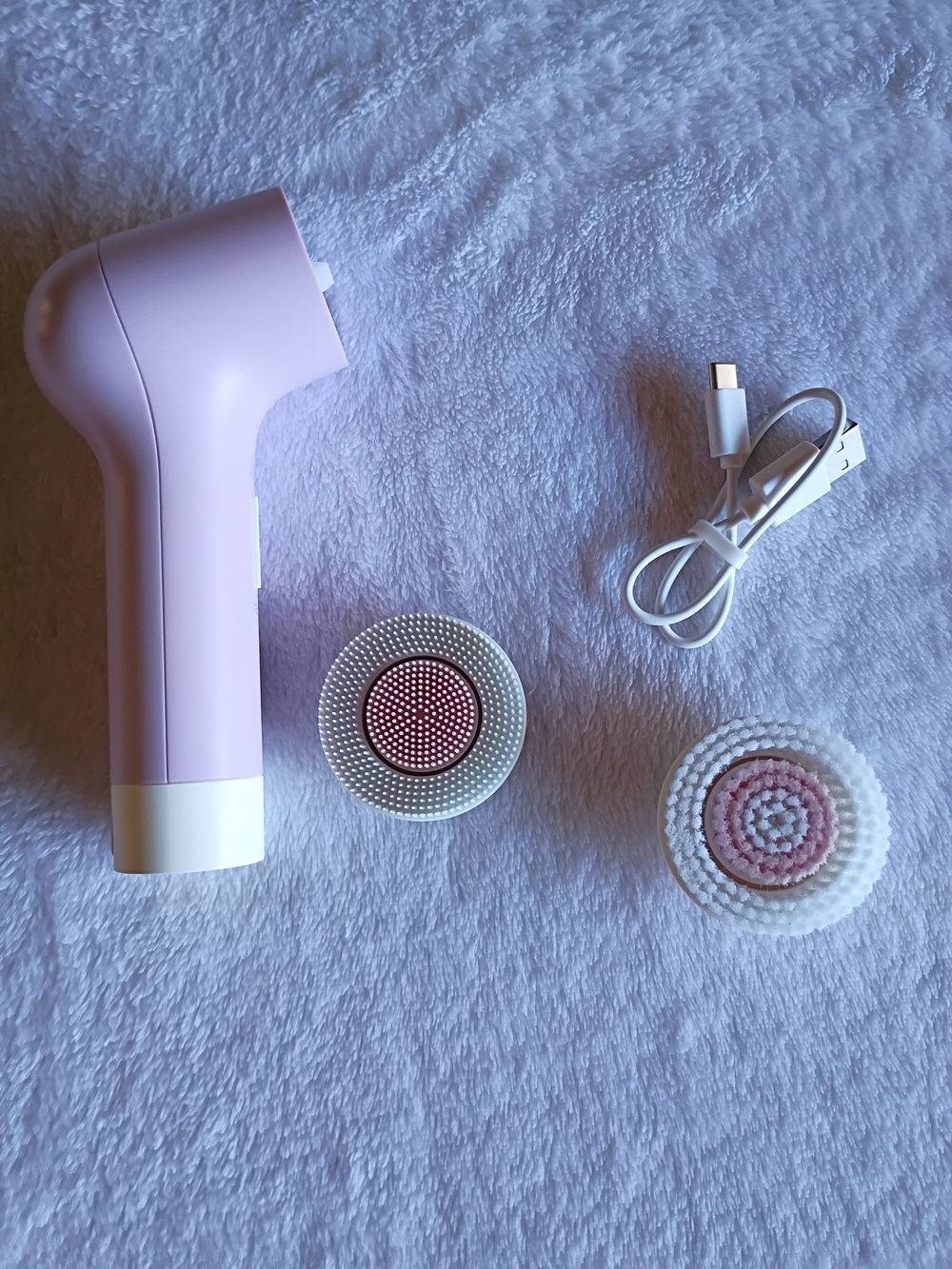 PURTIF Electric Facial Cleansing Brush NEW + 2 Extra Brush Heads